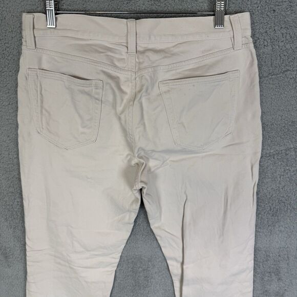 Banana Republic Pants Mens 33x21 Beige Athletic Fit Traveler Chino Tapered Leg - Picture 9 of 11